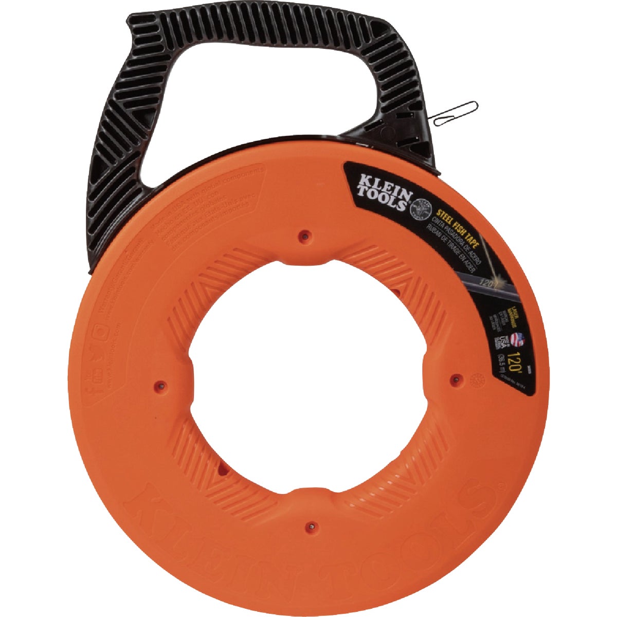 Klein 1/8 In. W. x 120 Ft. L. Steel Fish Tape Image 7