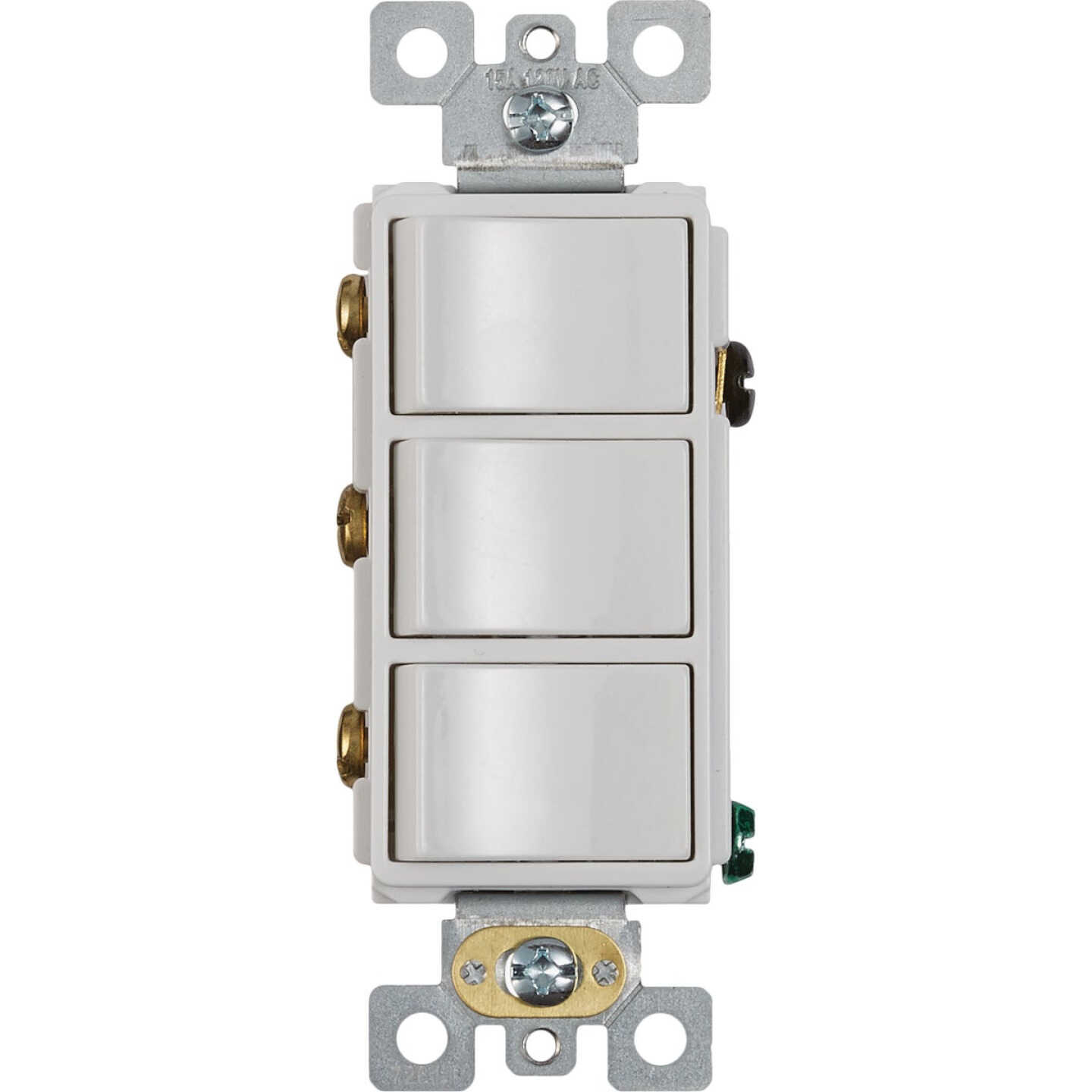 Broan-NuTone 3-Function 15A 120V White Rocker Switch for Bathroom Exhaust Fan Image 1
