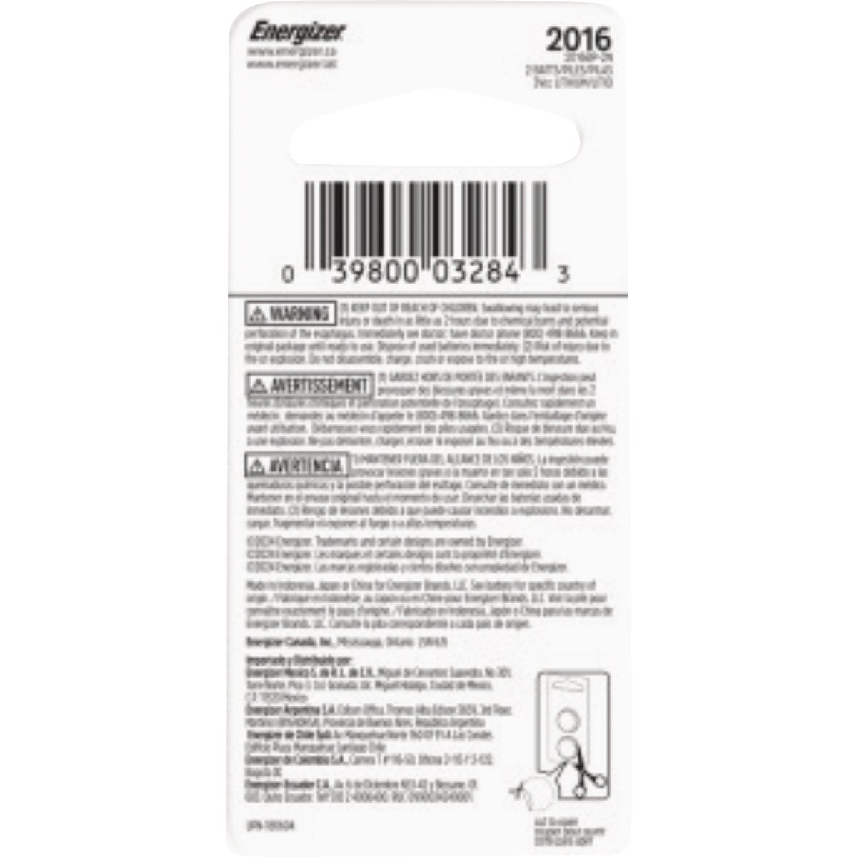 Energizer 2016 Lithium Battery (2-Pack) Image 3