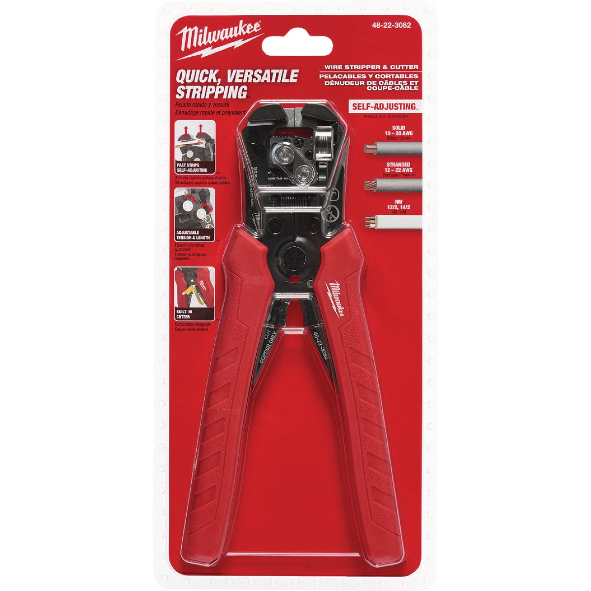 Milwaukee Self-Adjusting Wire Stripper & Cutter Image 3