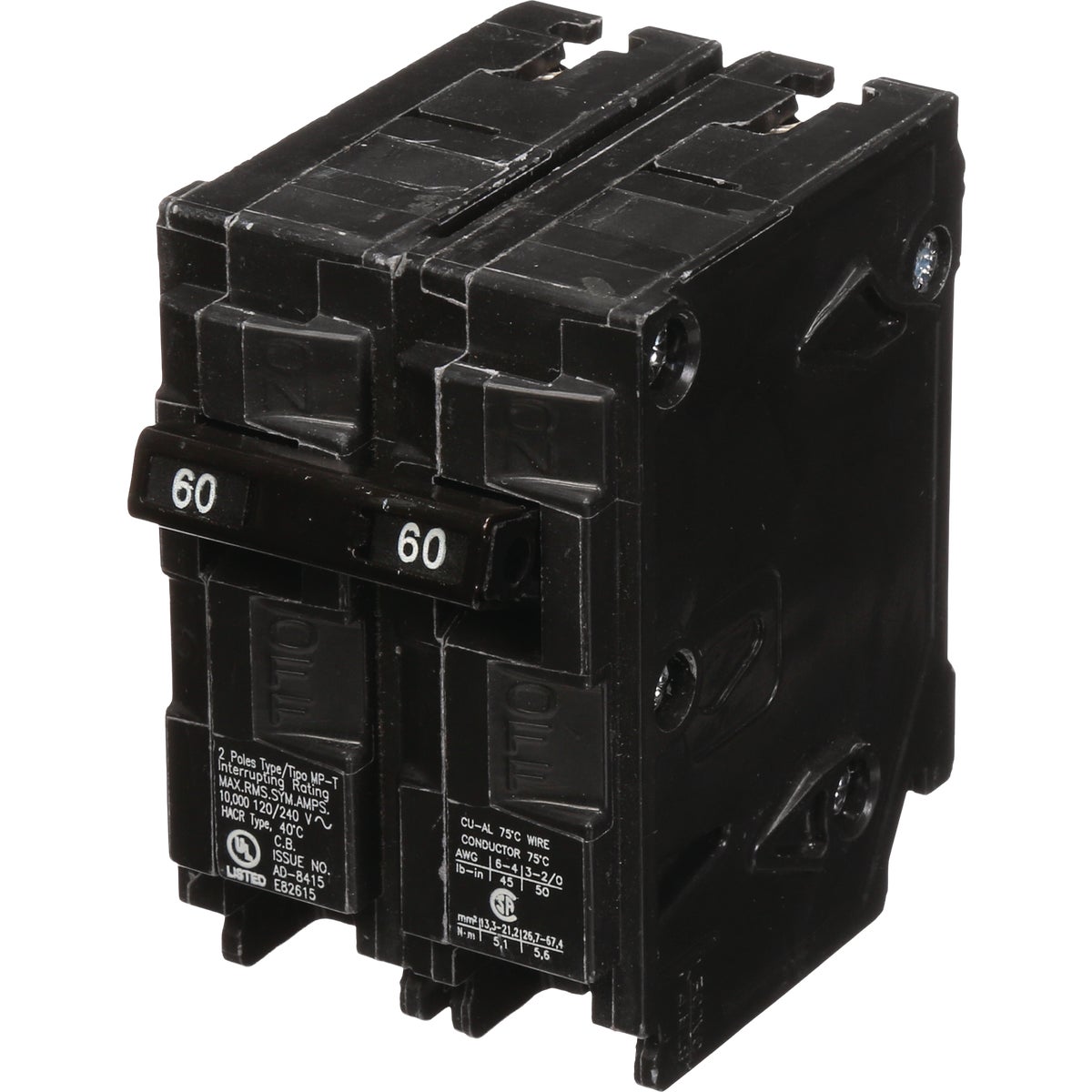 Siemens 60A Double Pole Circuit Breaker