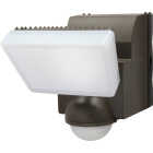 IQ America Bronze 500 Lm. LED Motion Sensing Battery Operated 1-Head Security Light Fixture Image 1