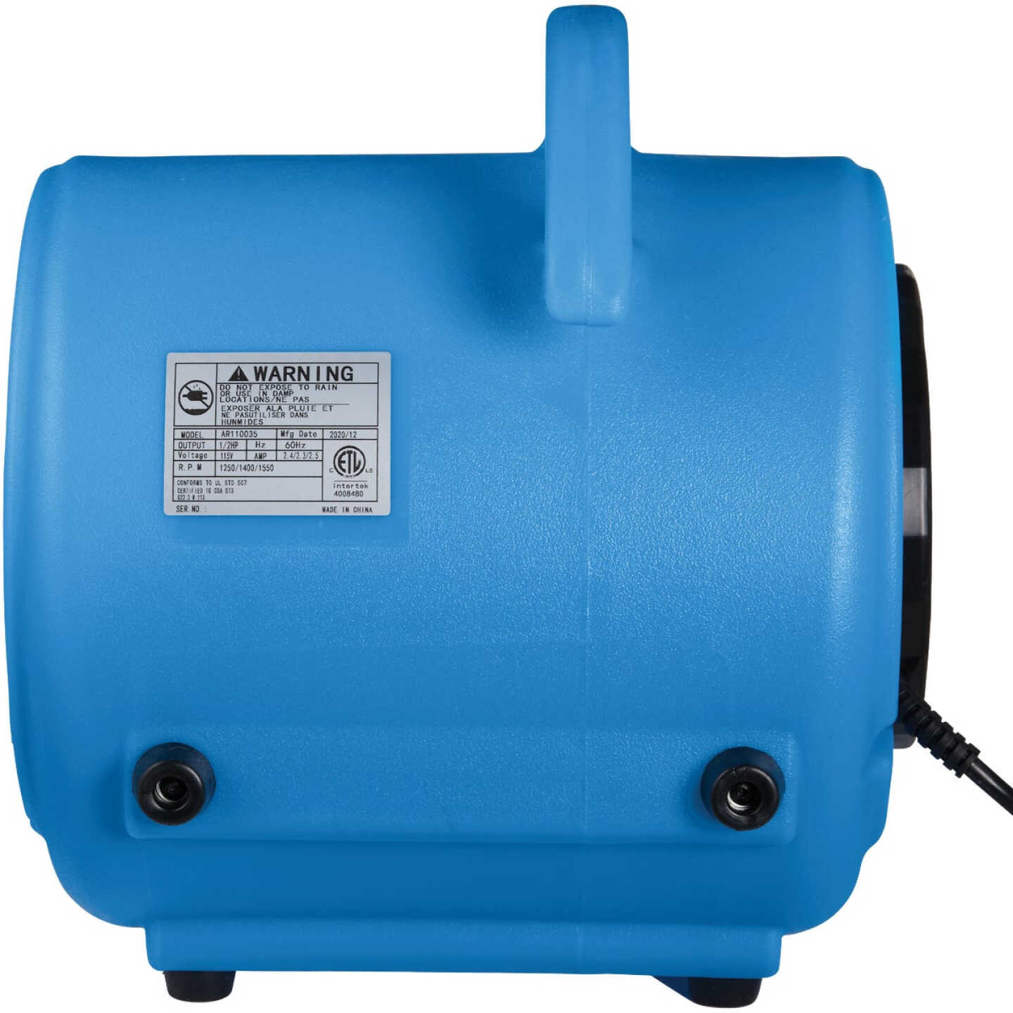 Channellock 1340 CFM 3-Speed Air Mover Blower Fan Image 9