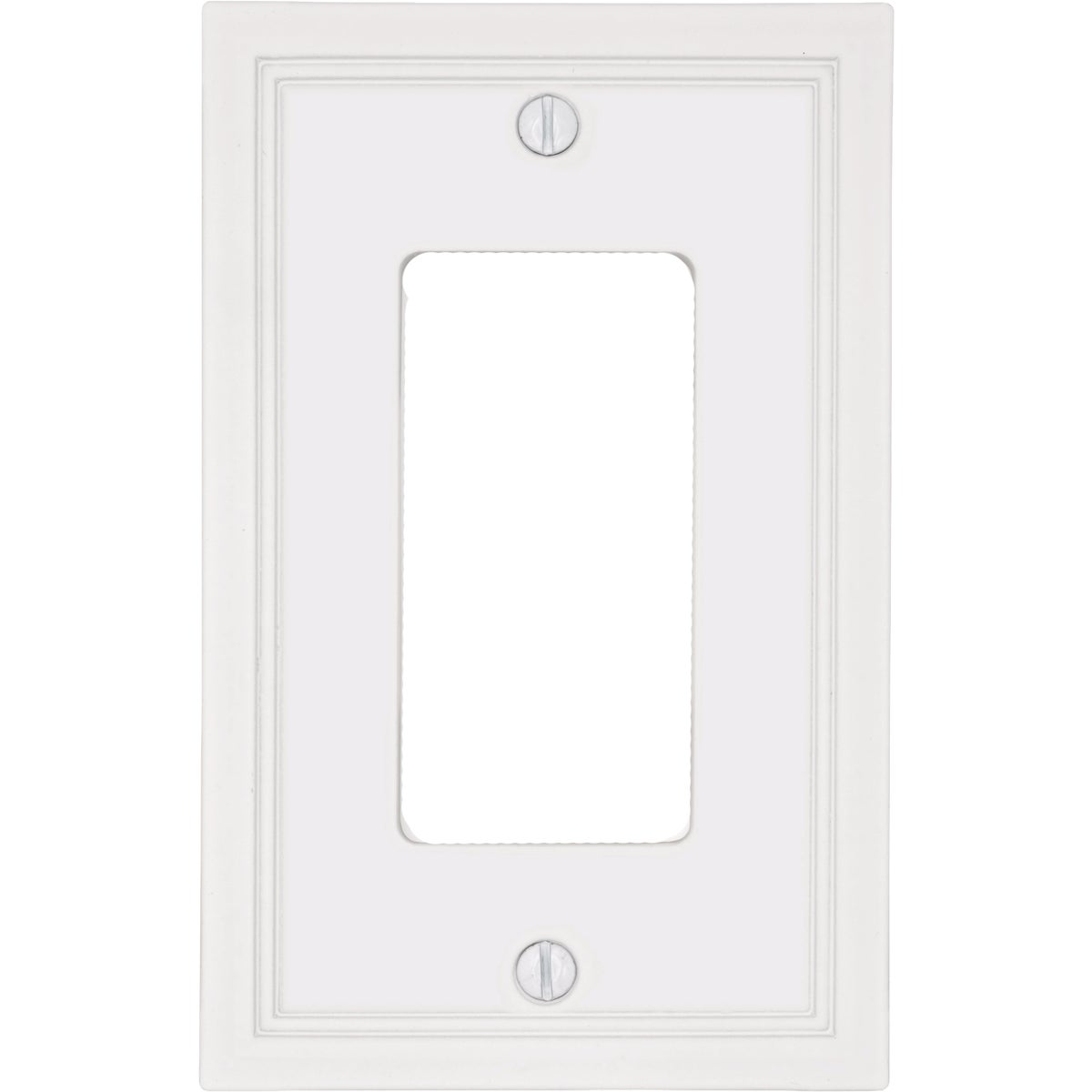 Amerelle Fairbanks 1-Gang White Insulated Bamboo Wall Plate