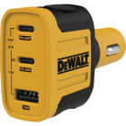 DEWALT 65W 3-Port Power Delivery Car Charger Image 1