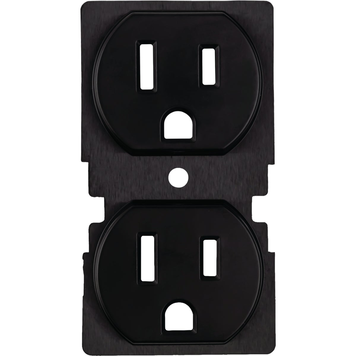 Amerelle ColorCap Classic 1-Gang Black Wall Plate (2-Pack)