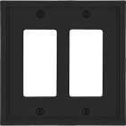Amerelle Fairbanks 2-Gang Black Insulated Bamboo Wall Plate Image 1