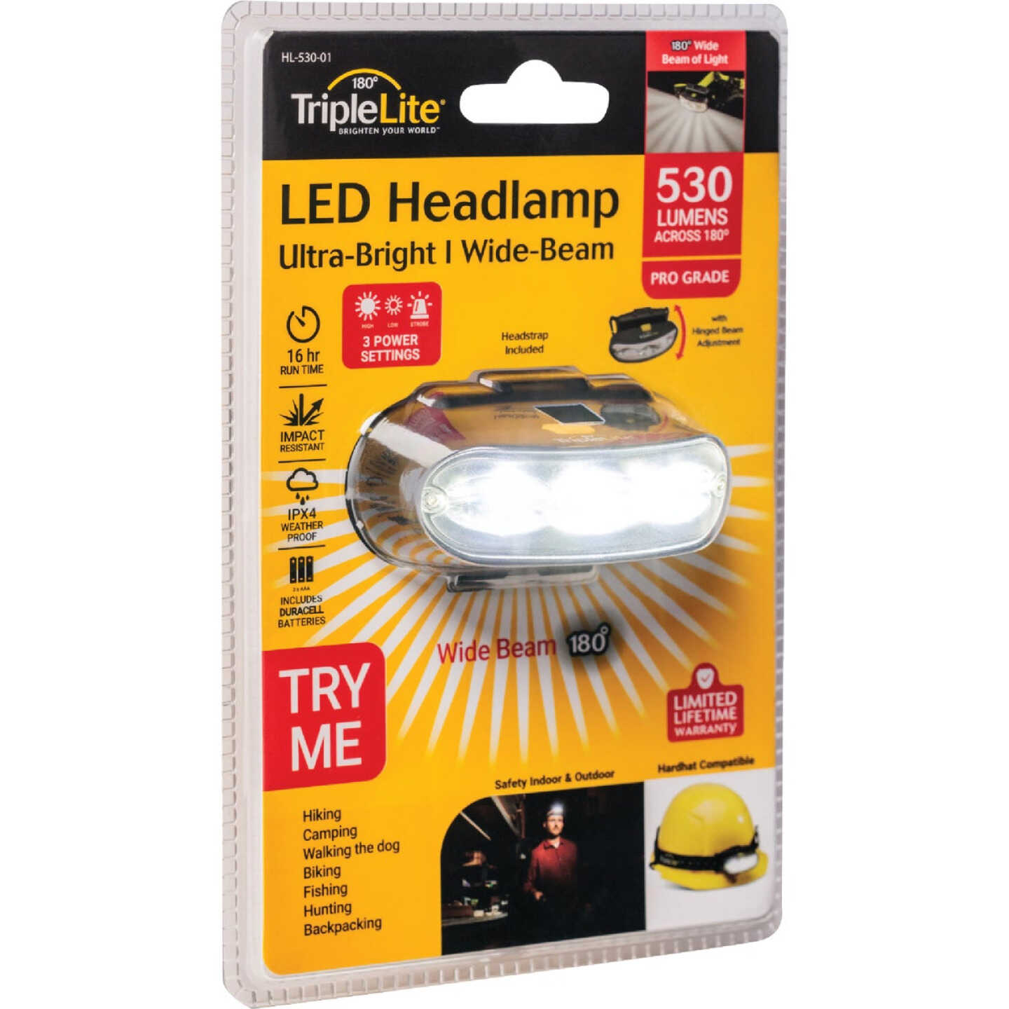 TripleLite 530 Lm. 180 Deg LED Headlamp Image 1