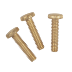 Westinghouse 1/2 In. Brass-Plated Knurled Head Fixture Screws (3-Pack) Image 1