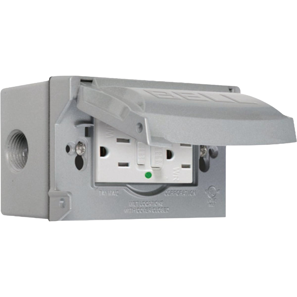 Bell 125V 15A Gray GFCI Outlet Kit