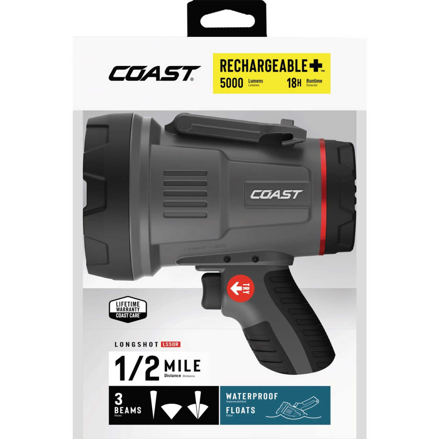 Coast LS50R Half Mile Spotlight with Floodlight Image 2