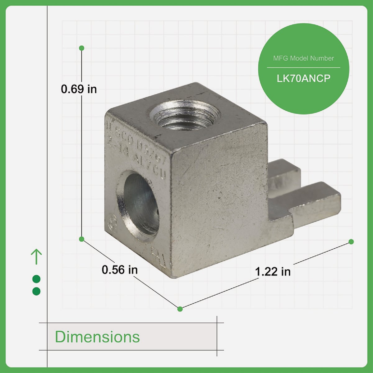 Square D QO/Homeline 70A Aluminum Neutral Lug Kit Image 4