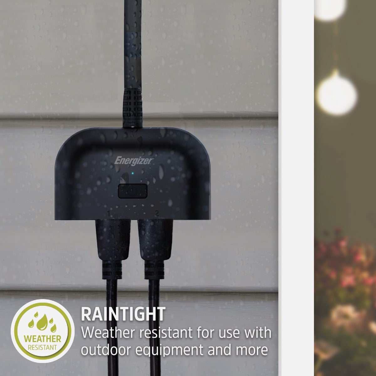 Energizer 15A 2-Outlet Smart WiFi Outdoor Plug Image 2