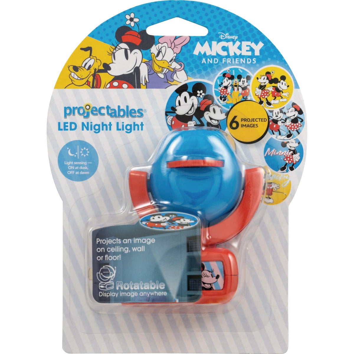 Disney Projectables Minnie & Mickey LED Light Sensing Night Ligh.
