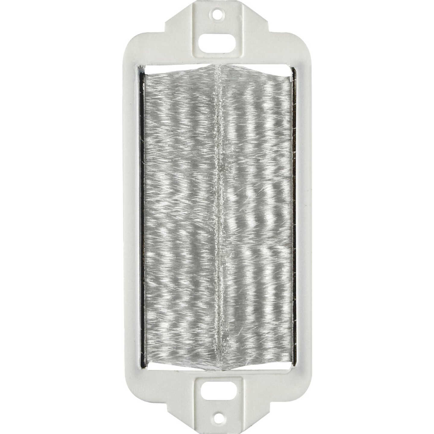 Leviton Decora White Brush Passthrough Wall Plate Insert Image 1