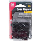 Gardner Bender 1/4 In. UV-Resistant Poly Black Coaxial Staple (25-Count) Image 1