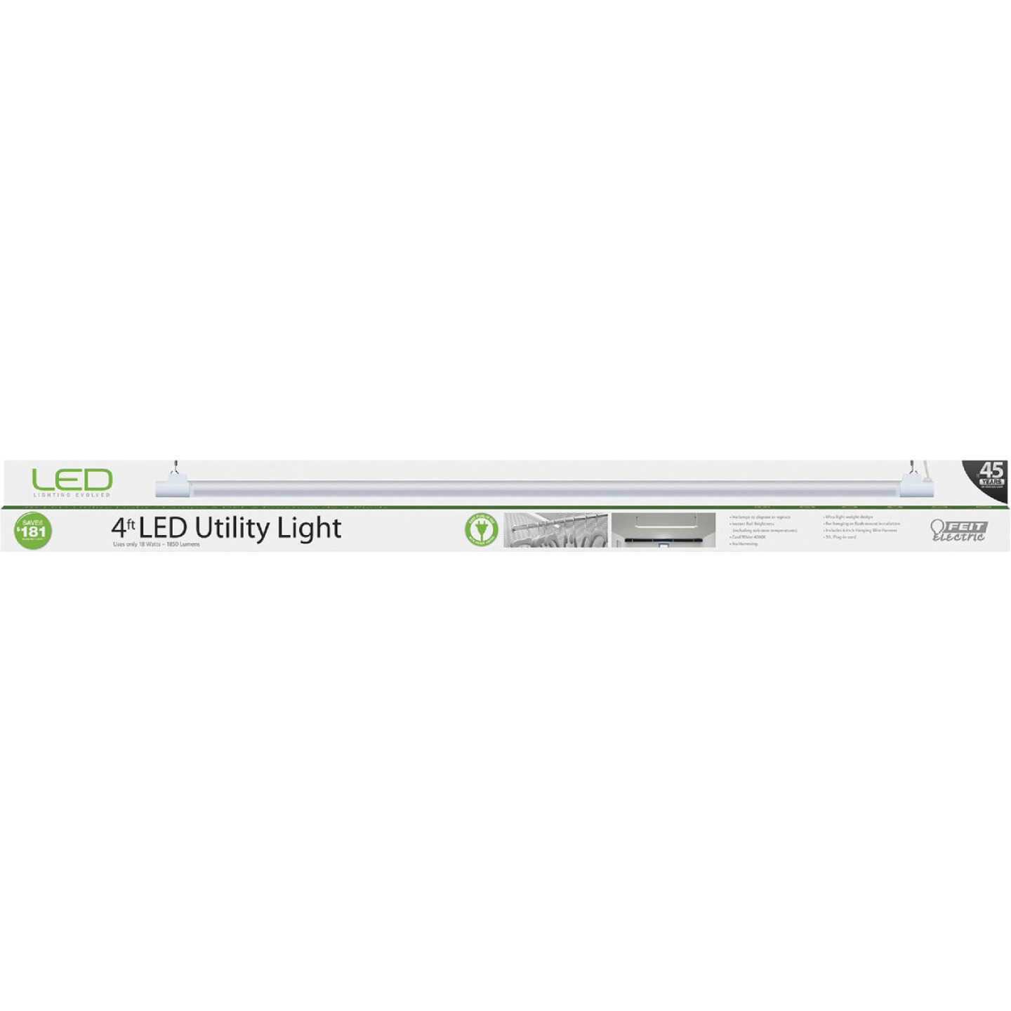 Feit Electric 4 Ft. Single-LED Shop Light Fixture Image 1