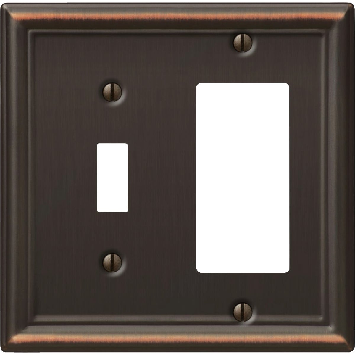 Amerelle Chelsea Aged Bronze Combination Wall Plate