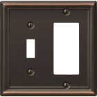 Amerelle Chelsea Aged Bronze Combination Wall Plate Image 1