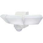 IQ America White 1200 Lm. LED Motion Sensing Battery Operated 3-Head Security Light Fixture Image 1