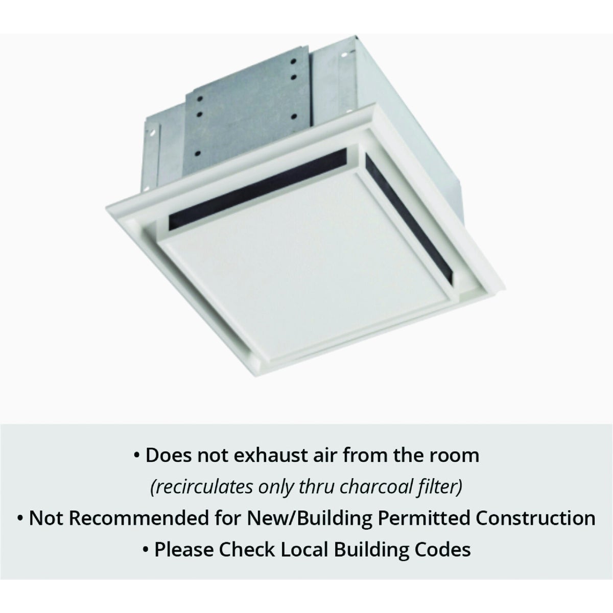 Broan 7 In. Duct-Free Ventilation Fan Image 2