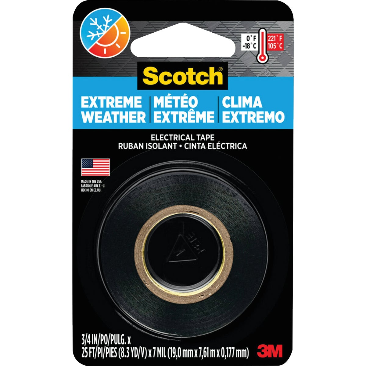 Scotch Extreme Weather 3/4 In. x 25 Ft. Vinyl Electrical Tape Image 1