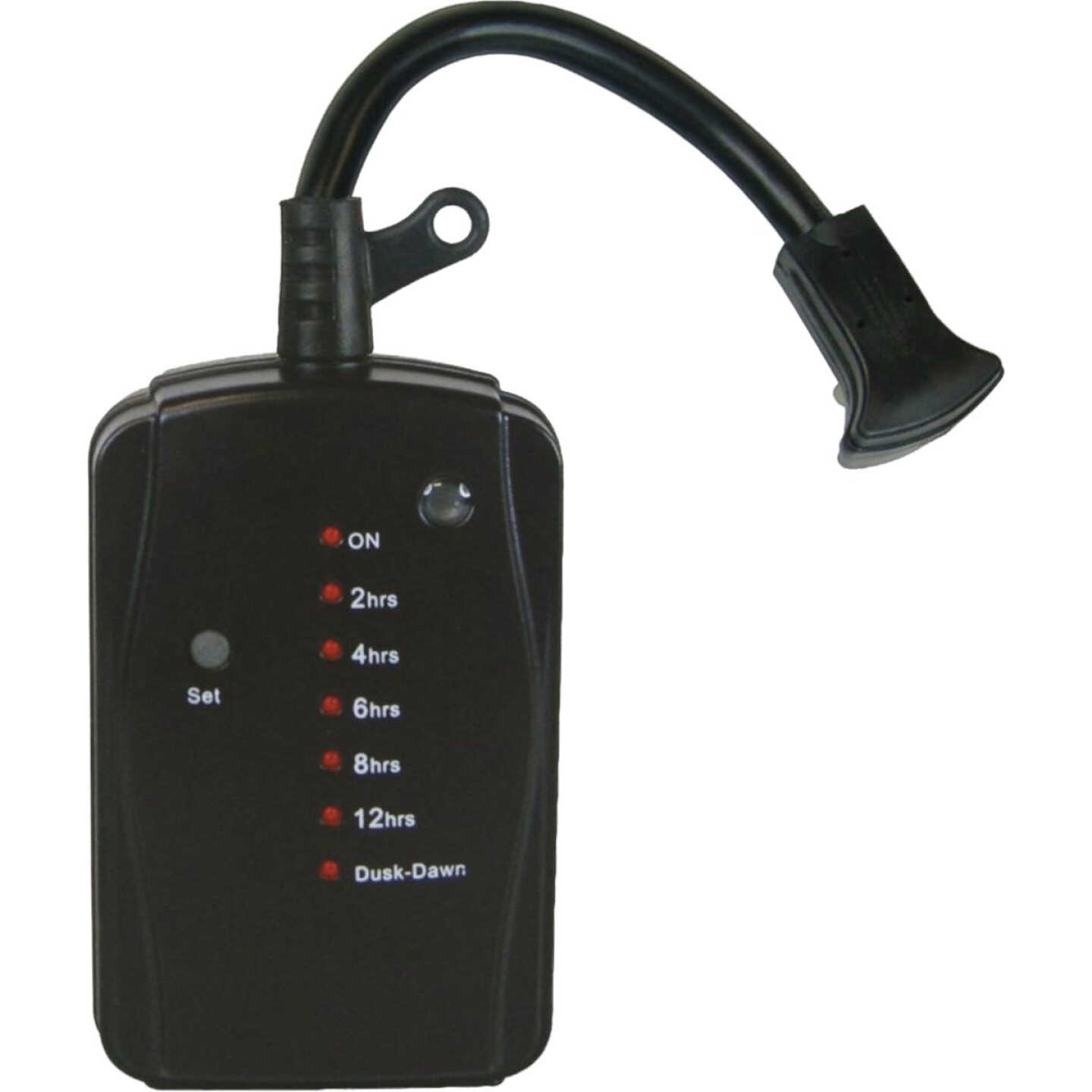 Prime 15A 125V 1875W Black LED Outdoor Countdown Timer Image 1