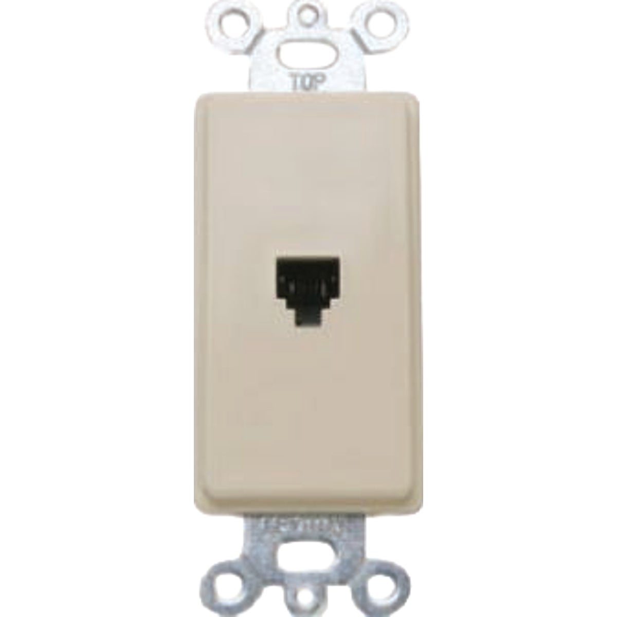 Leviton Decora 1-Gang Ivory Phone Plastic Insert