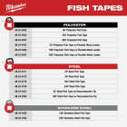 Milwaukee 1/4 In. W. x 25 Ft. L. Steel Fish Tape Image 2