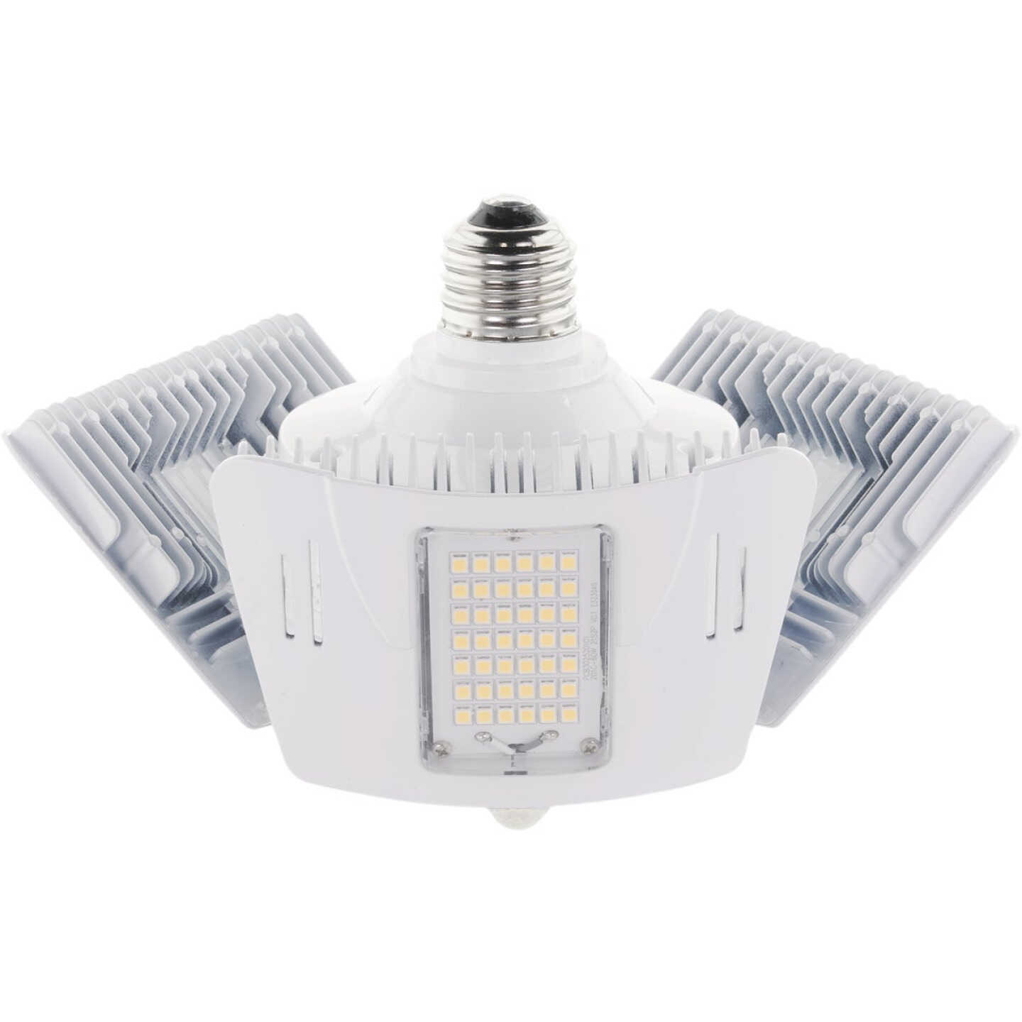 Satco Nuvo 175W HID Equivalent Corn Cob Medium Base Multi-Beam LED High-Intensity Replacement Light Bulb with Motion Sensor Image 1