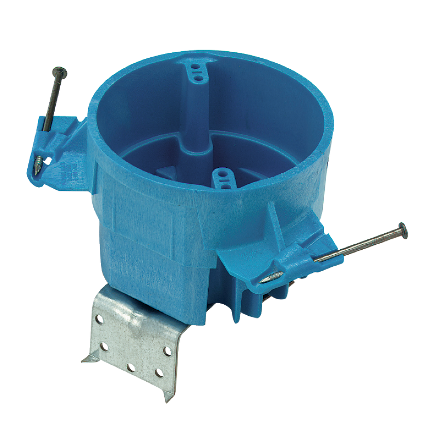 Carlon SuperBlue 4 In. Nail On Ceiling Fan Box Image 1