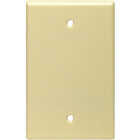 Leviton 1-Gang Midway Thermoset Blank Wall Plate, Ivory Image 1