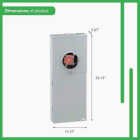 Square D 200A 16 Circuit Homeline Outdoor Meter Socket & Main Breaker Load Center Image 3