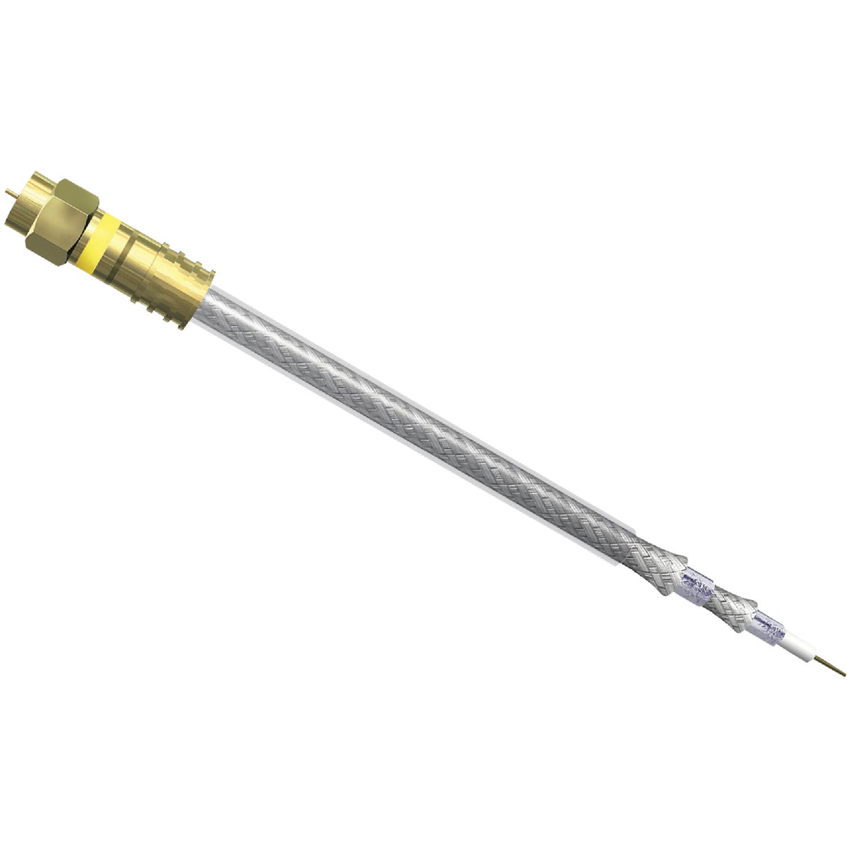 RCA 6 Ft. Gray Digital Plus Quad RG6 Coaxial Cable Image 2