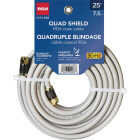 RCA 25 Ft. Gray Quad RG6 Coaxial Cable Image 1