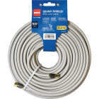 RCA 100 Ft. White RG6U Quad Shield Coaxial Cable Image 1
