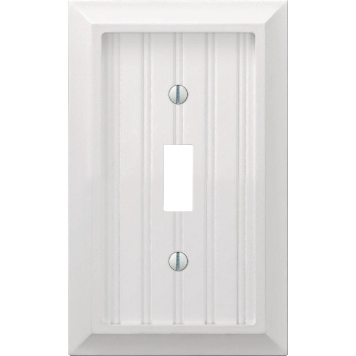 Amerelle Cottage 1-Gang BMC Toggle Switch Wall Plate, White