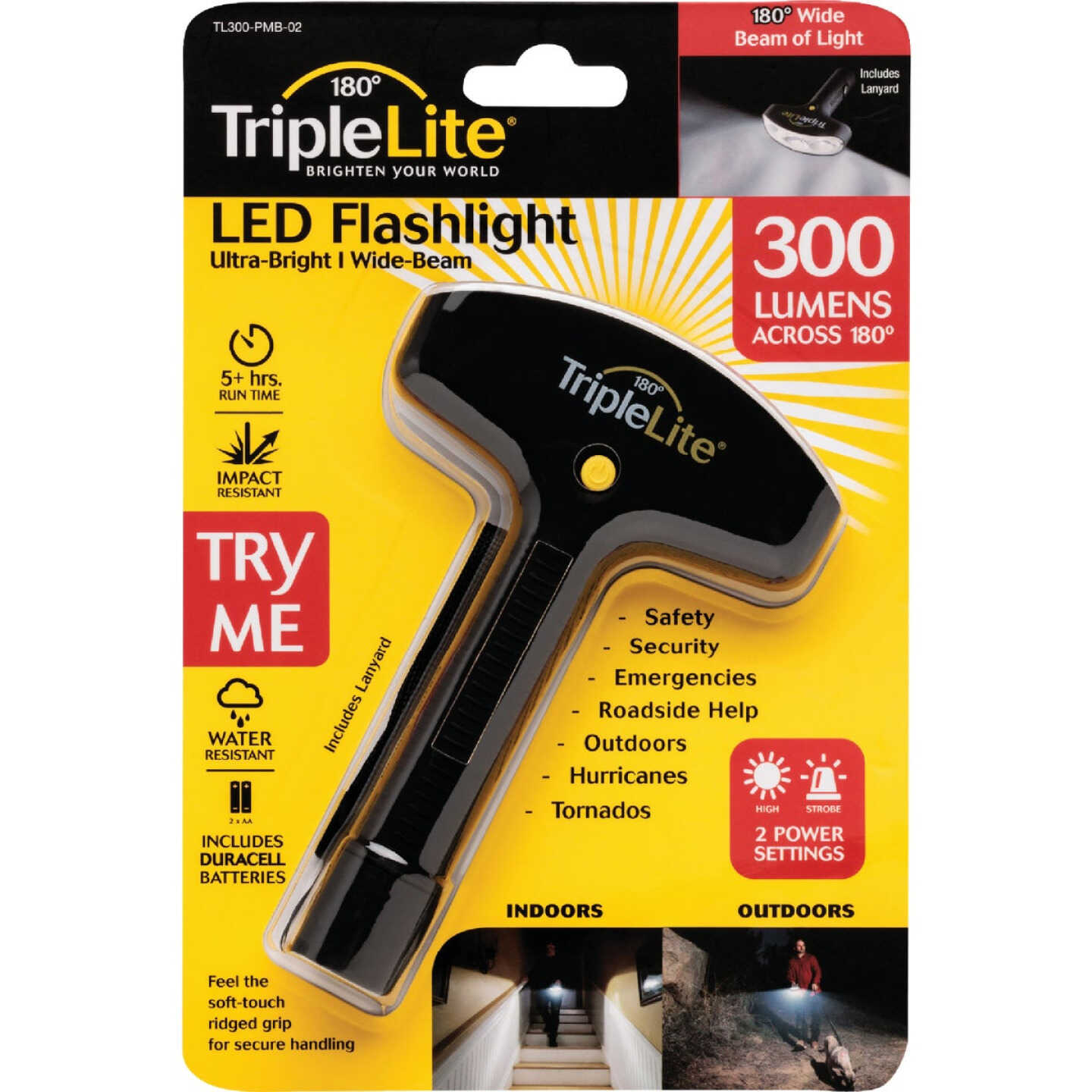 TripleLite 300 Lm.180 Deg LED Flashlight Image 1
