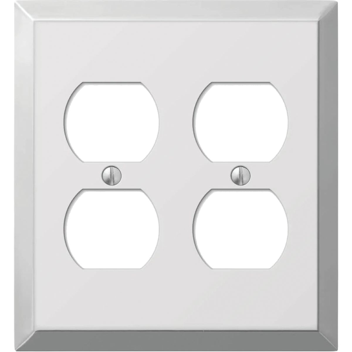 Amerelle Century 2-Gang Chrome Steel Duplex Wall Plate