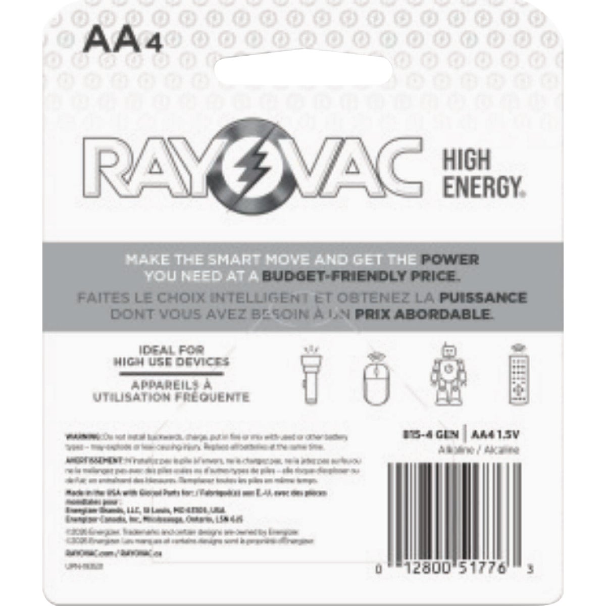 Rayovak AA Alkaline Battery (4-Pack) Image 3