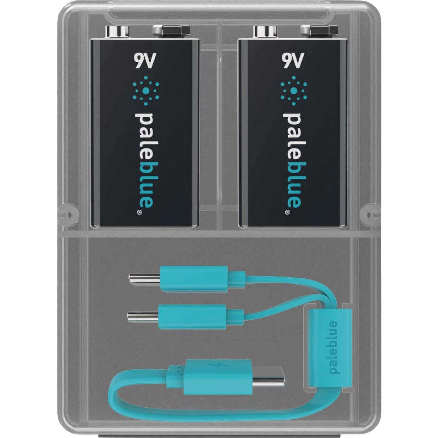Paleblue 9V Lithium-Ion Rechargeable Battery (2-Pack) Image 1
