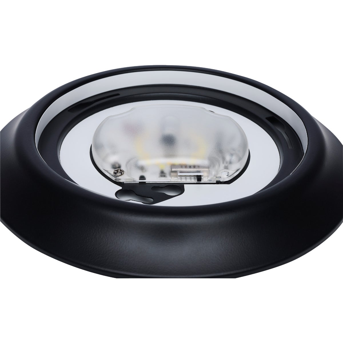 Satco Nuvo 7 In. Black 60W Equivalent LED CCT-Selectable Disk Flush Mount Ceiling Light Fixture Image 7