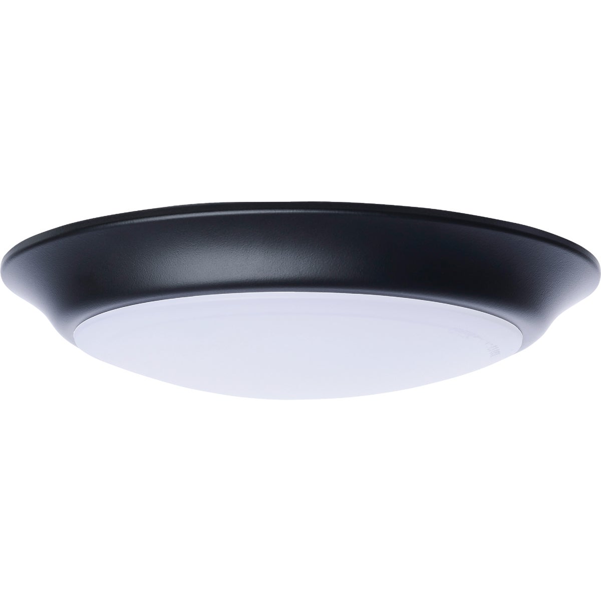 Satco Nuvo 7 In. Black 60W Equivalent LED CCT-Selectable Disk Flush Mount Ceiling Light Fixture Image 6