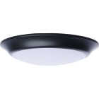Satco Nuvo 7 In. Black 60W Equivalent LED CCT-Selectable Disk Flush Mount Ceiling Light Fixture Image 6
