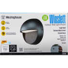 Westinghouse Winslett 1-Light LED Textures Black Dimmable Outdoor Wall Fixture Image 2