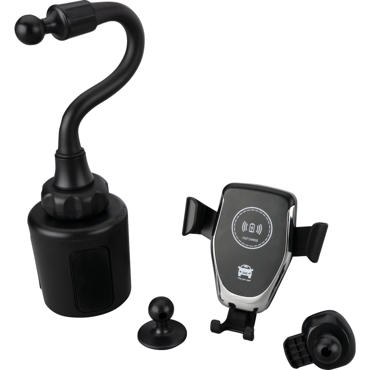 Blue Jet Cup Holder Black Universal Wireless Charger Phone Holder Image 3