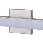 Canarm Jonah 24 In. Brushed Nickel LED Vanity Bath Light Fixture, Square Glossy Opal Glass Image 5