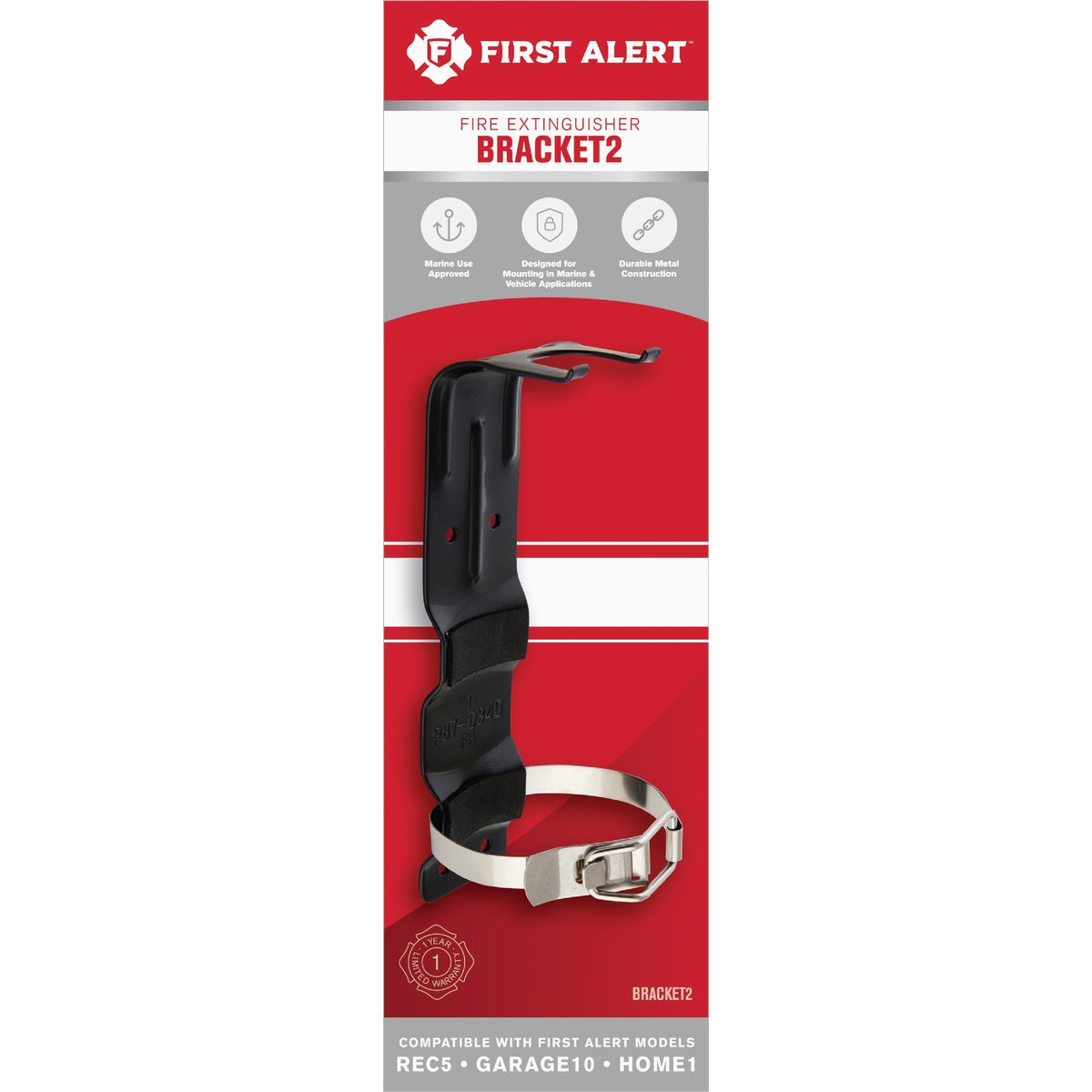 First Alert 2 In. Fire Extinguisher Bracket