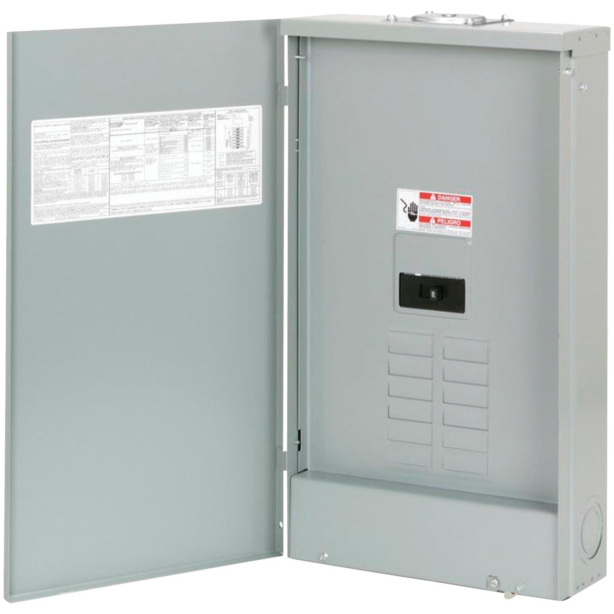 Eaton BR 200A 8-Space 16-Pole 3-Wire Single-Phase Convertible Load Center with Feed-Through Lug