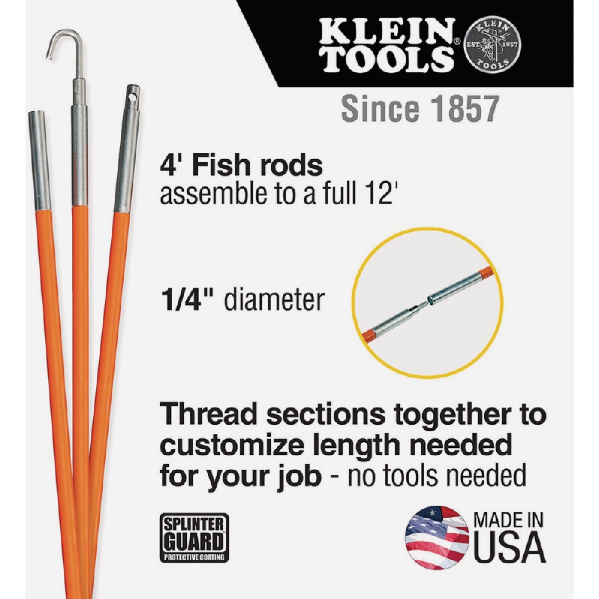 Klein Lo-Flex 12 Ft. Fish Rod Set Image 2